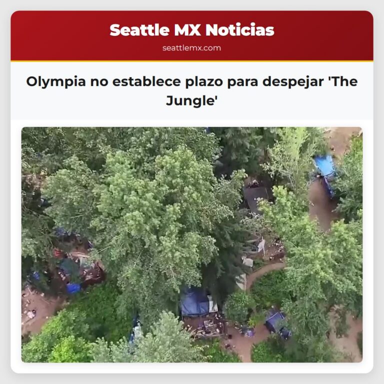 Olympia no establece plazo para despejar The Jungle