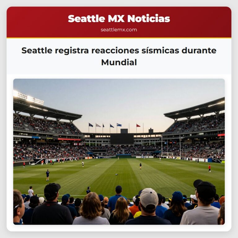 Seattle registra reacciones sísmicas durante Mundial