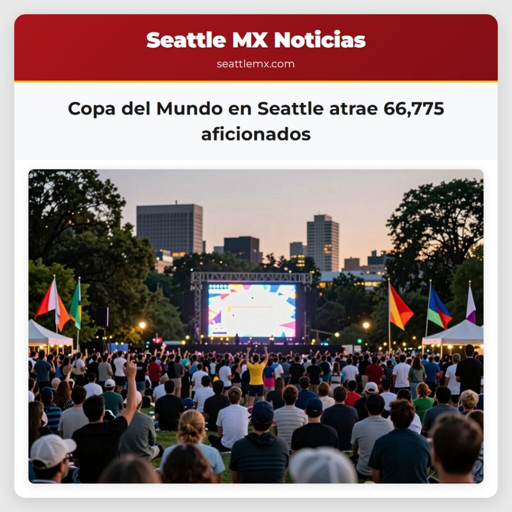 Copa del Mundo en Seattle atrae 66,775 aficionados