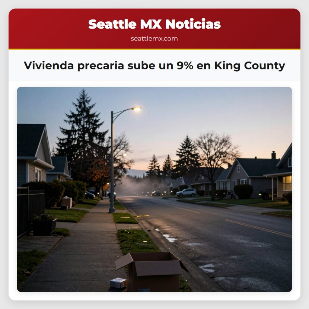 Noticias De Seattle 3 Vivienda precaria sube un 9% en King County