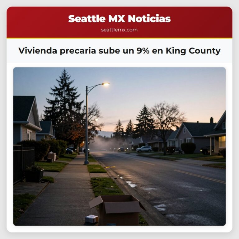Vivienda precaria sube un 9% en King County