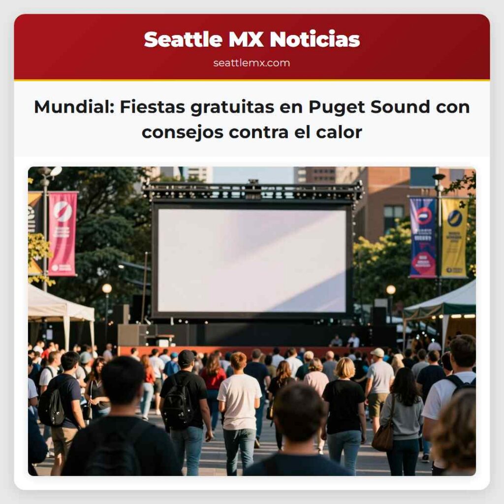 Mundial: Fiestas gratuitas en Puget Sound con