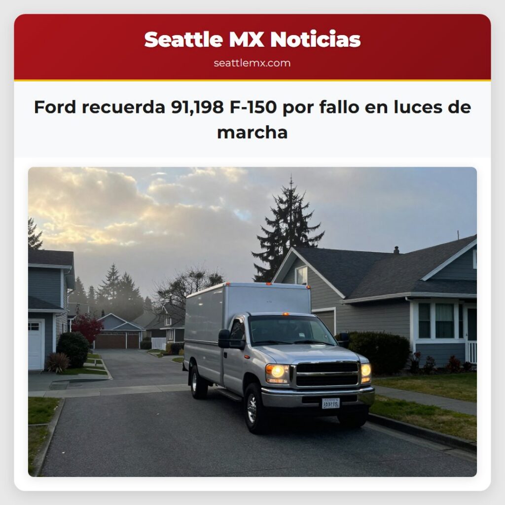 Ford recuerda 91,198 F-150 por fallo en luces de