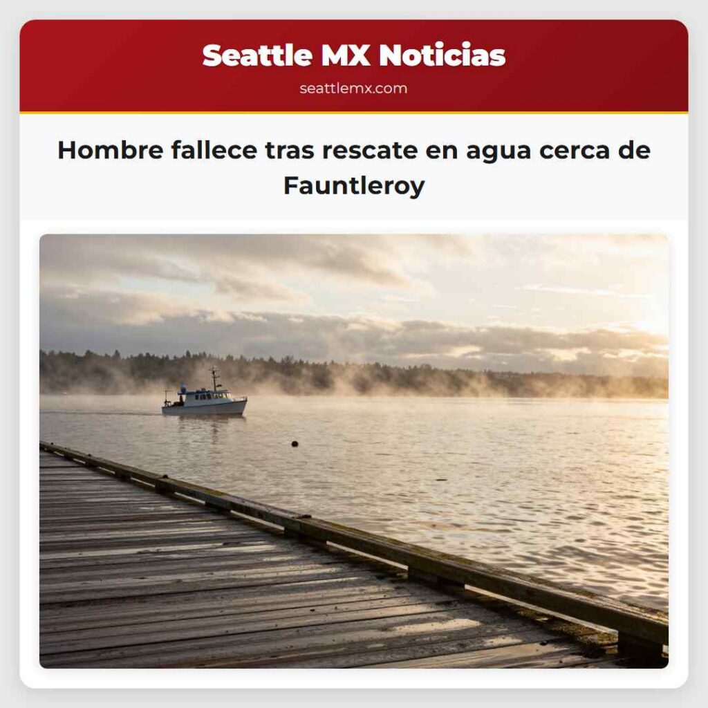Hombre fallece tras rescate en agua cerca de