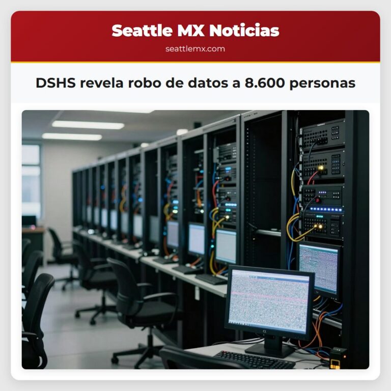 DSHS revela robo de datos a 8.600 personas