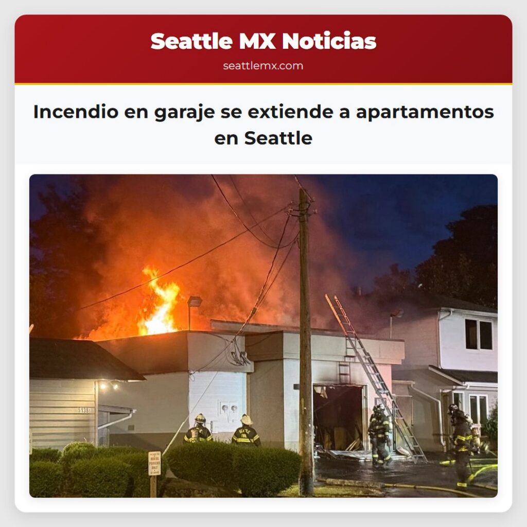 Incendio en garaje se extiende a apartamentos en