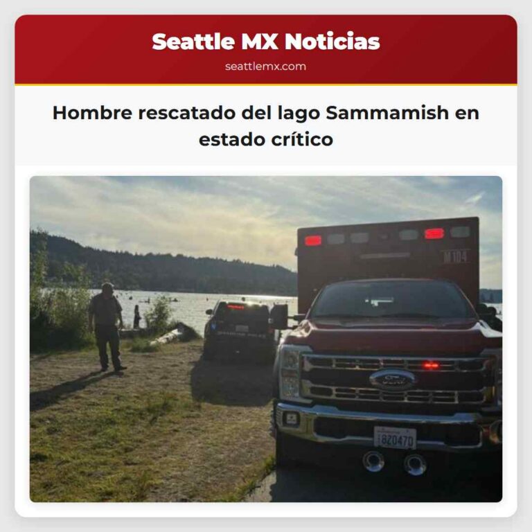 Hombre rescatado del lago Sammamish en estado crítico