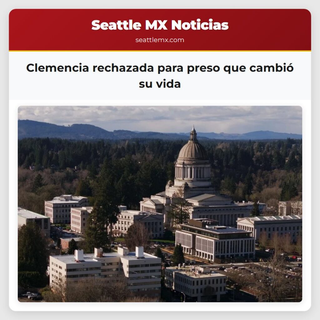 Clemencia rechazada para preso que cambió su vida