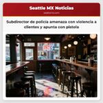 Subdirector de policía amenaza con violencia a clientes y apunta con pistola