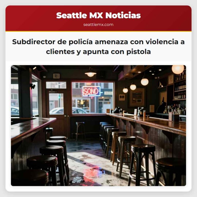 Subdirector de policía amenaza con violencia a clientes y apunta con pistola