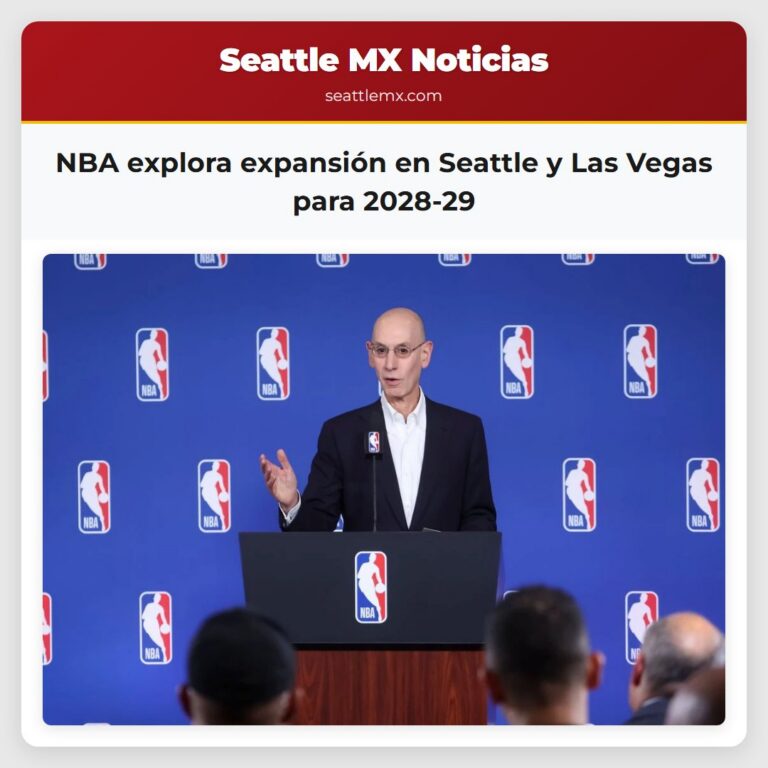 NBA explora expansión en Seattle y Las Vegas para 2028-29