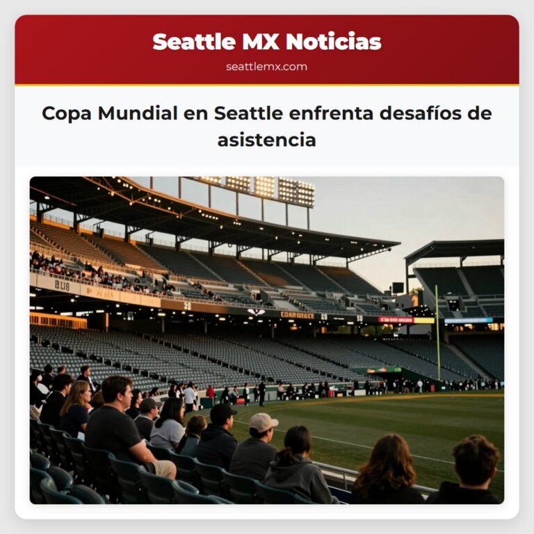 Copa Mundial en Seattle enfrenta desafíos de asistencia
