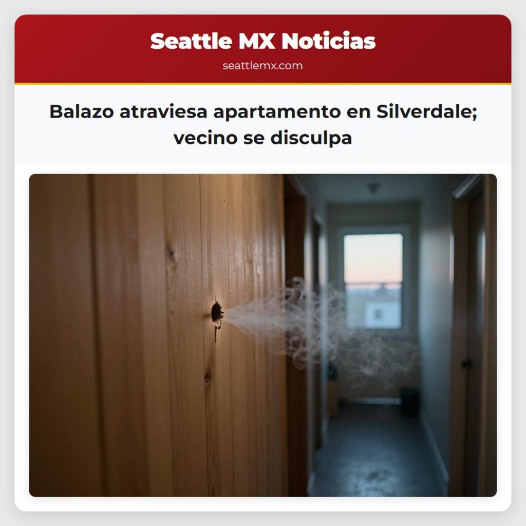 Balazo atraviesa apartamento en Silverdale;
