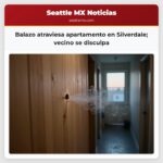 Balazo atraviesa apartamento en Silverdale vecino se disculpa