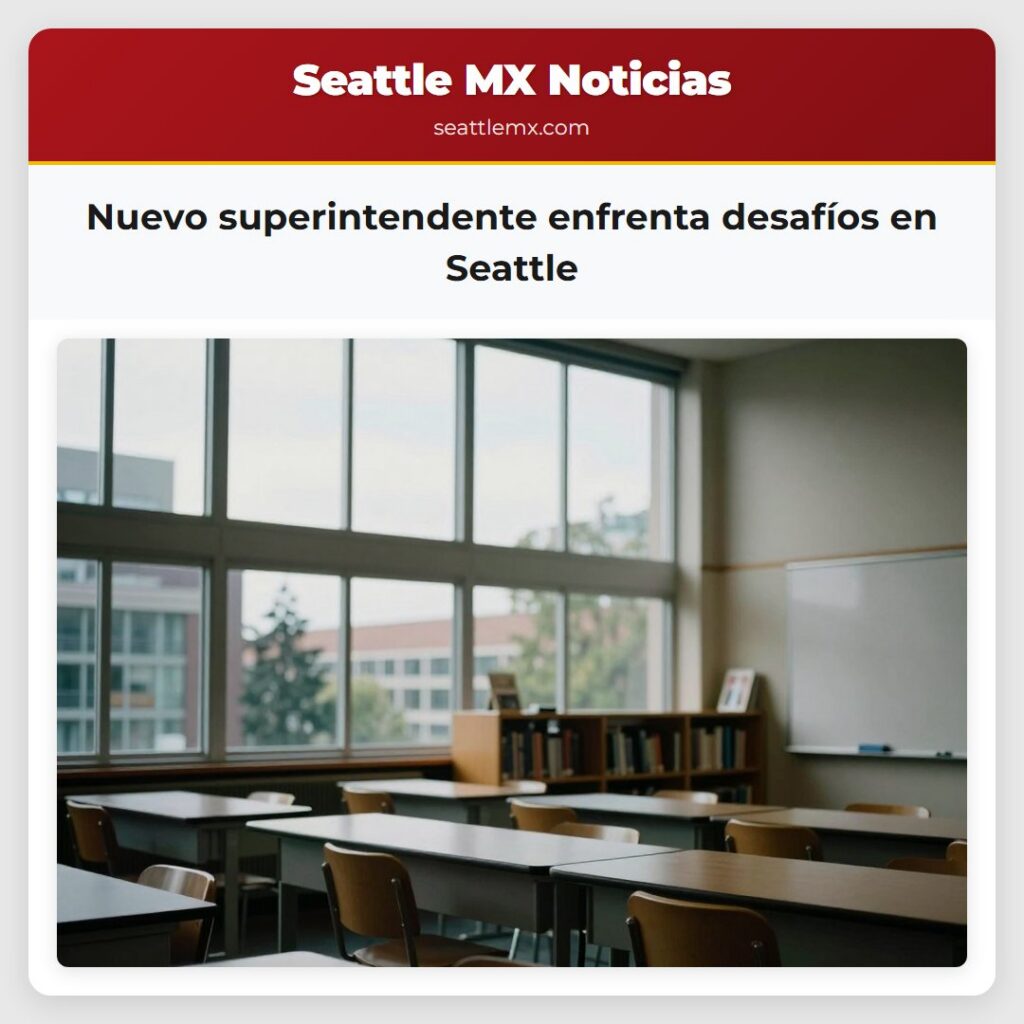 Nuevo superintendente enfrenta desafíos en Seattle