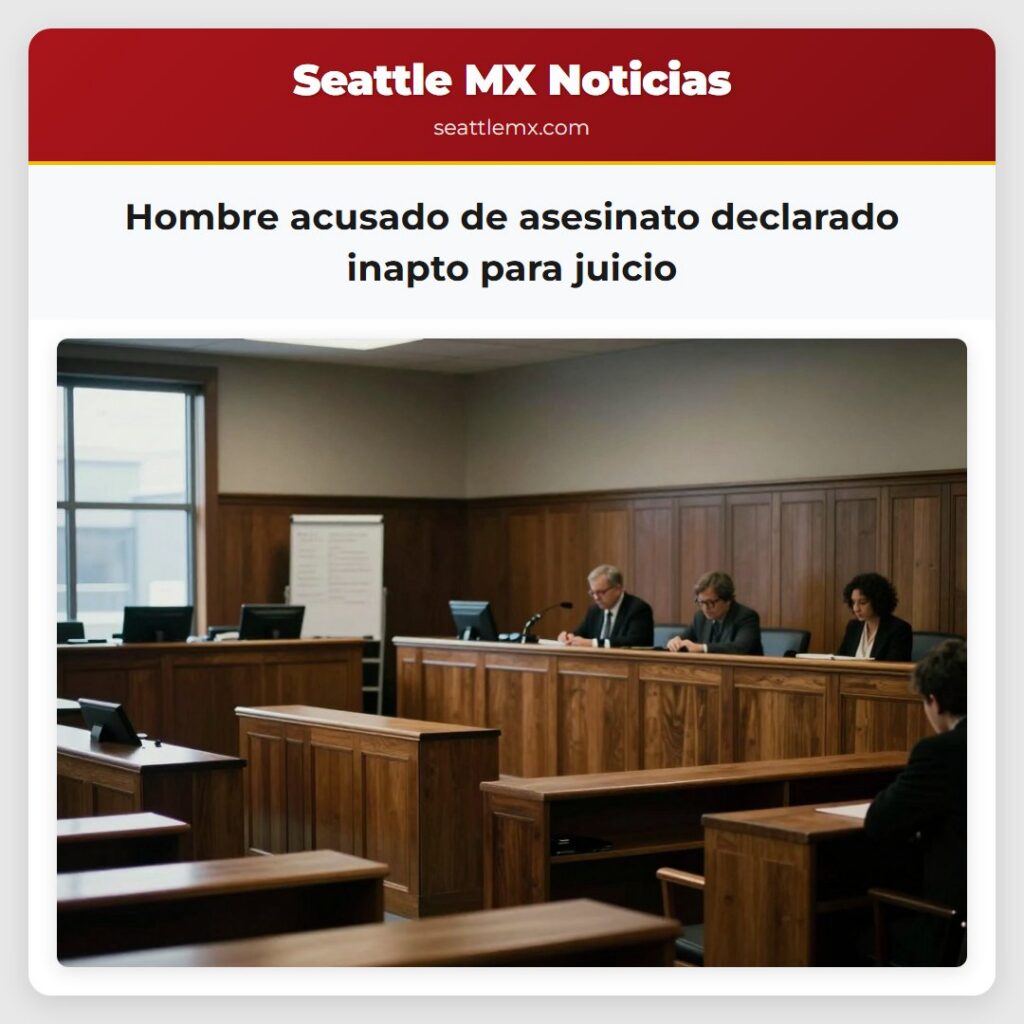 Hombre acusado de asesinato declarado inapto para