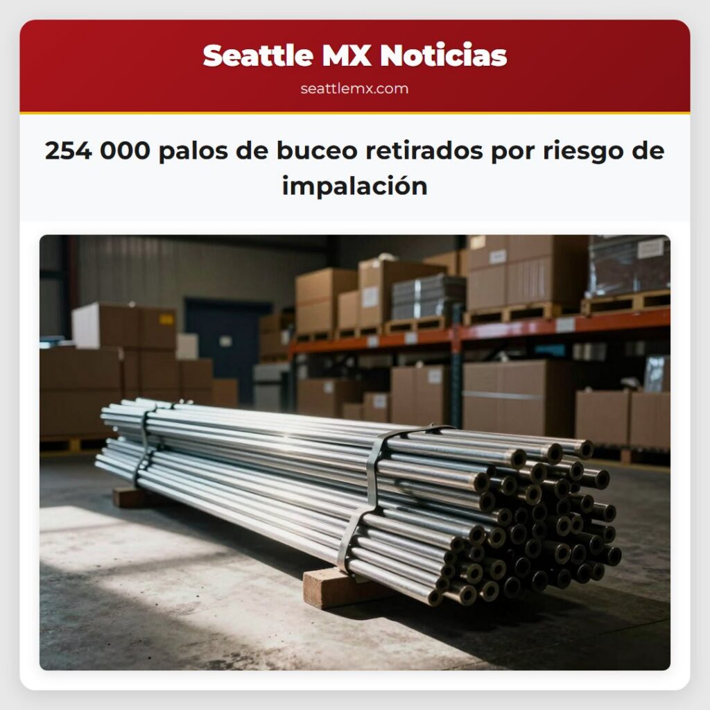 254 000 palos de buceo retirados por riesgo de