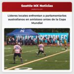 Líderes locales enfrentan a parlamentarios australianos en amistoso antes de la Copa Mundial