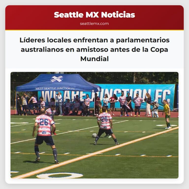 Líderes locales enfrentan a parlamentarios australianos en amistoso antes de la Copa Mundial