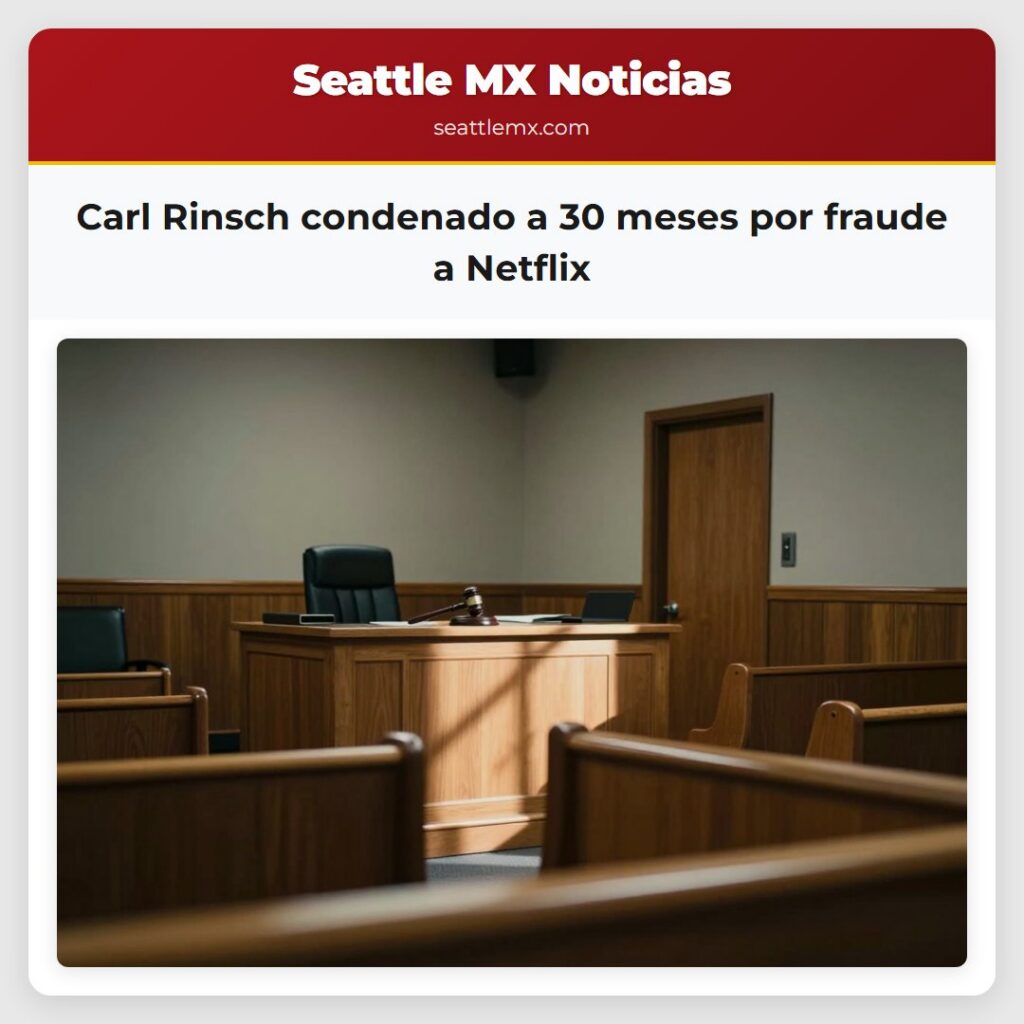 Carl Rinsch condenado a 30 meses por fraude a