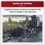 Conductor pierde camión en accidente I-90 vuelve a trabajar al día siguiente