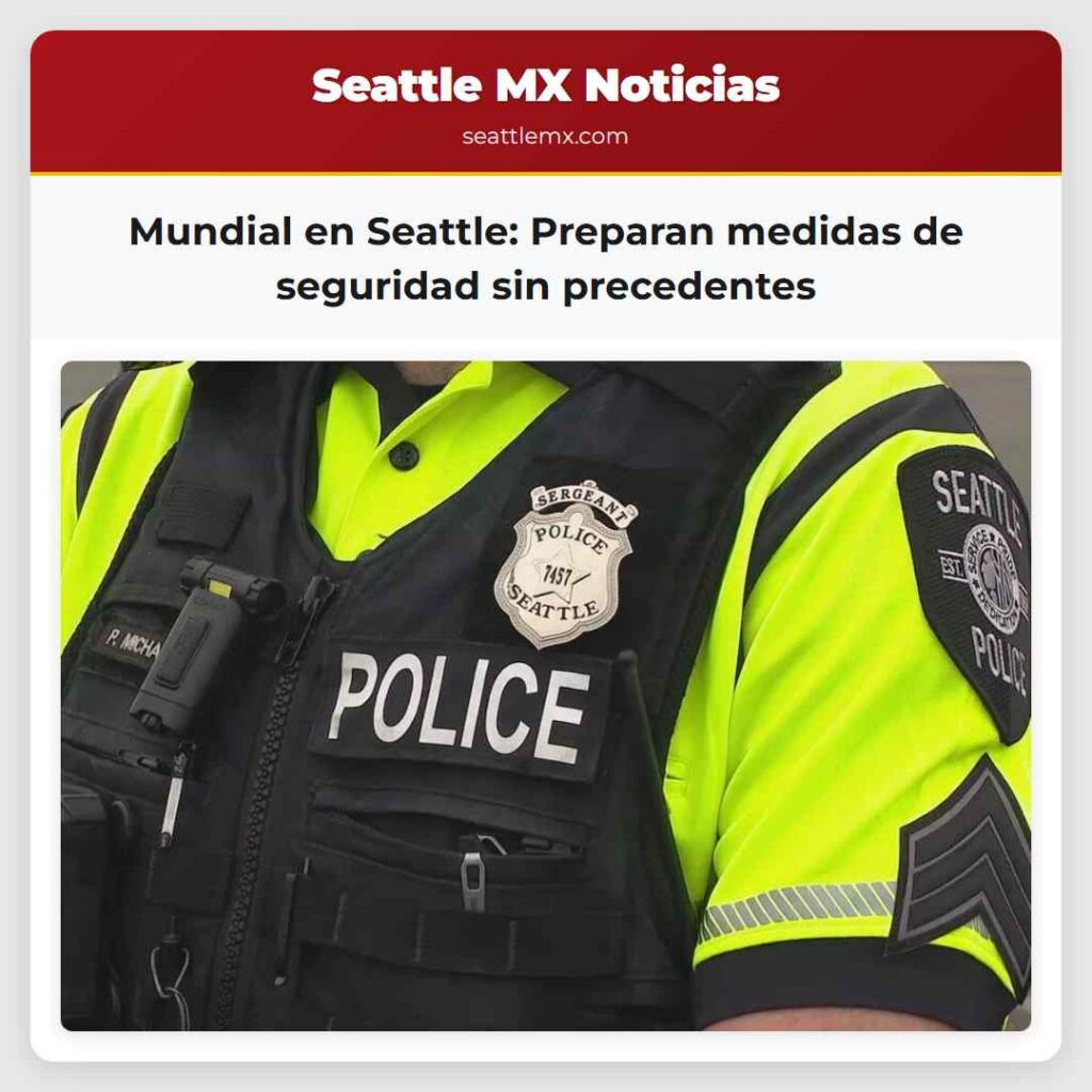 Mundial en Seattle: Preparan medidas de seguridad