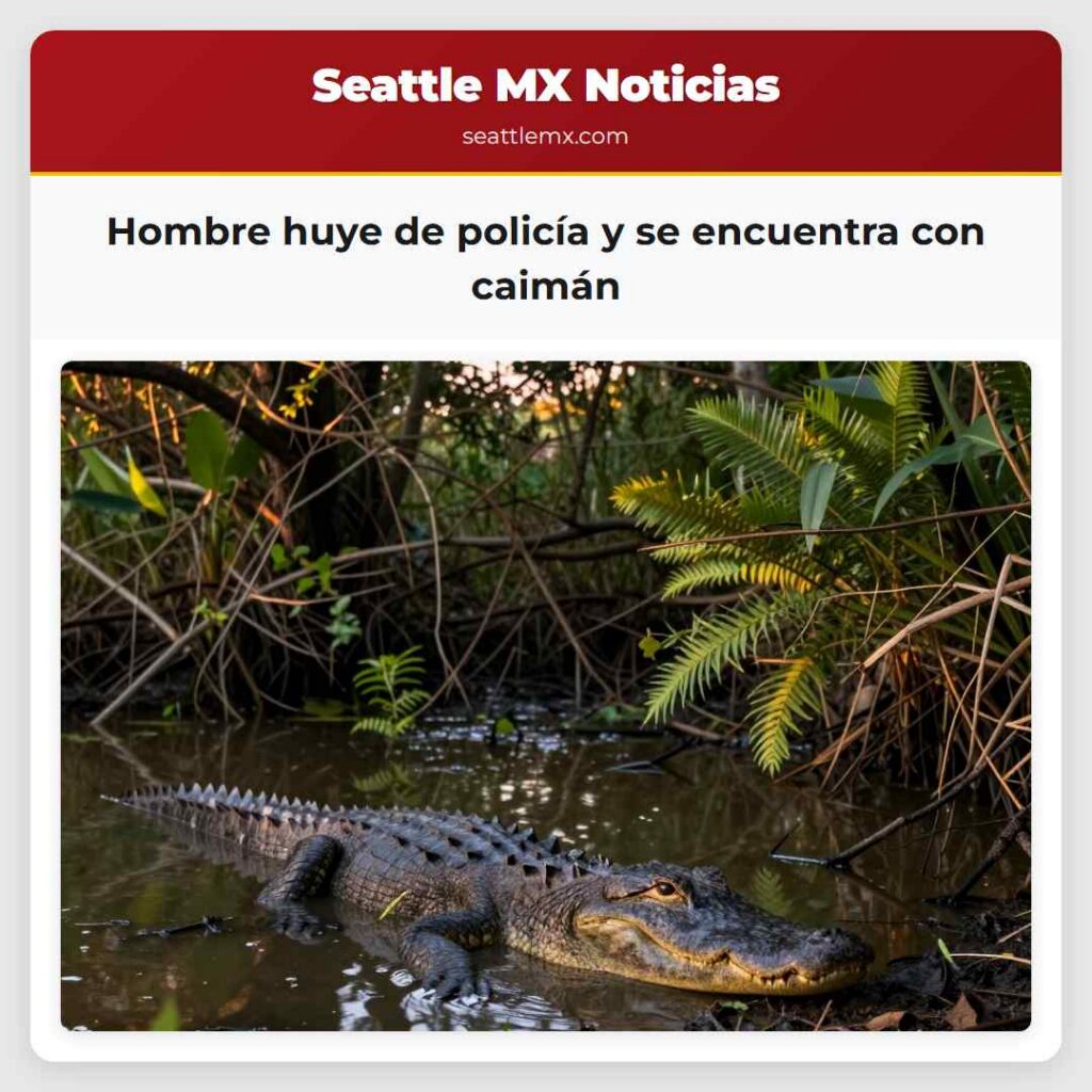 Noticias De Seattle 5 Hombre huye de policía y se encuentra con caimán