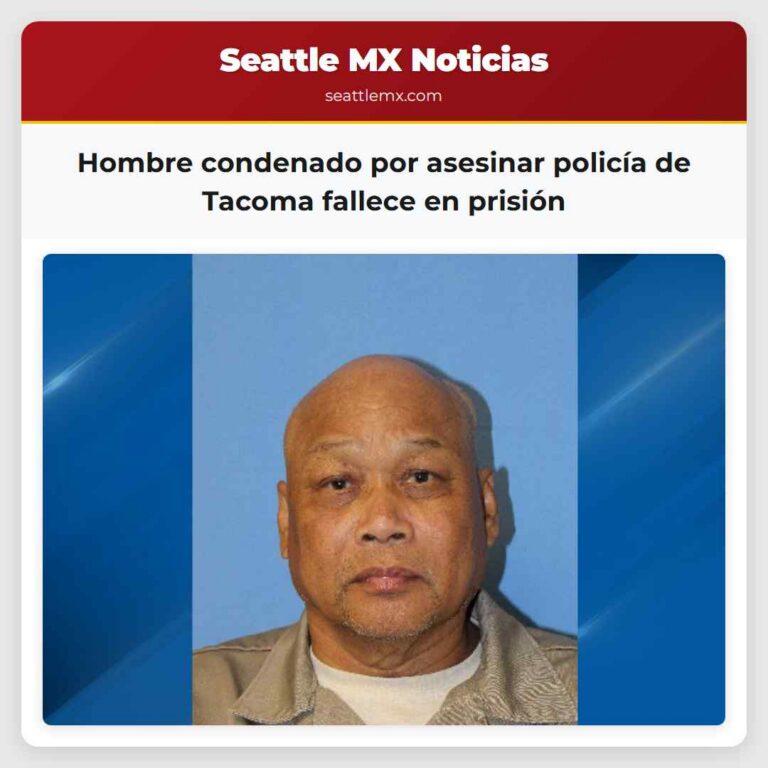 Hombre condenado por asesinar policía de Tacoma fallece en prisión