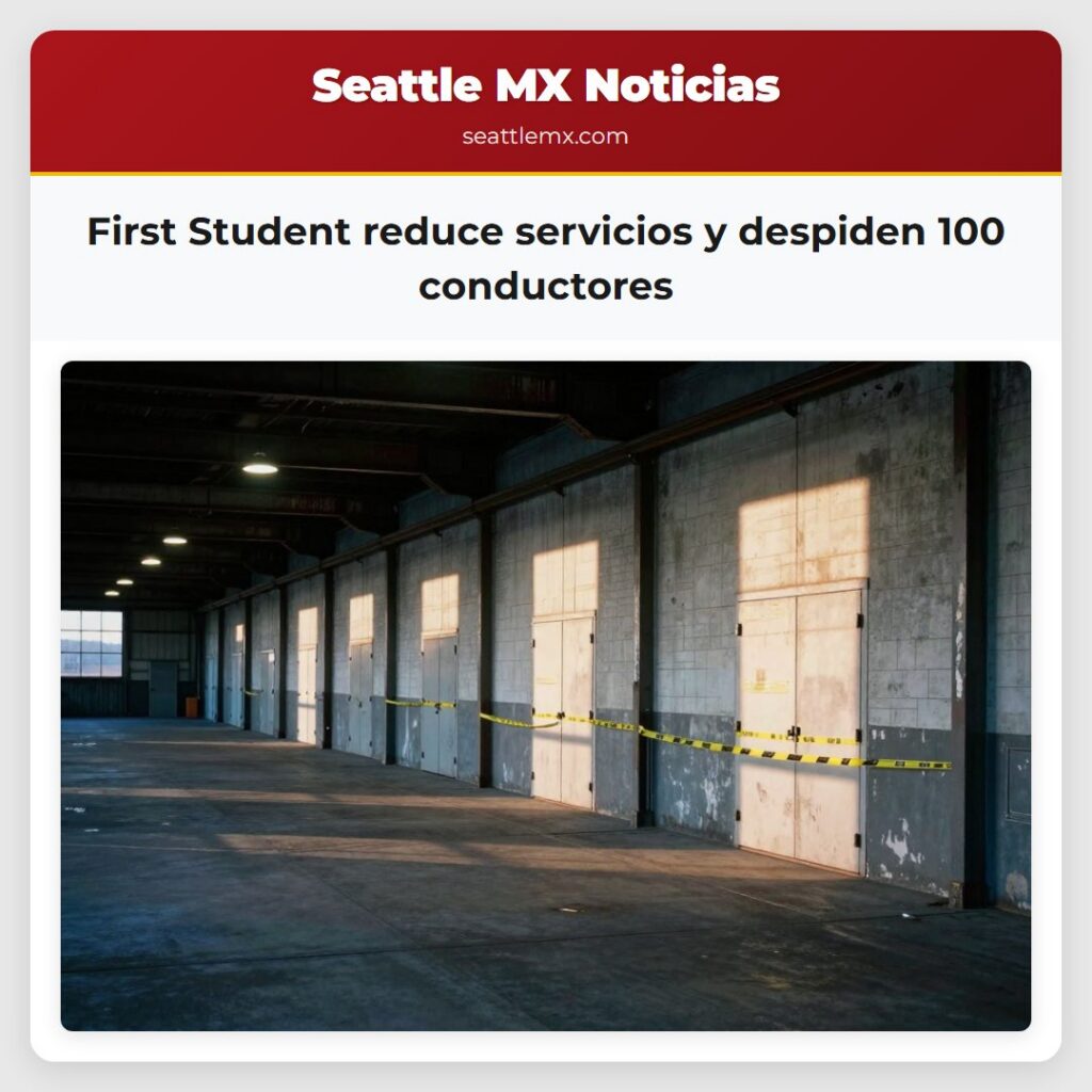 First Student reduce servicios y despiden 100