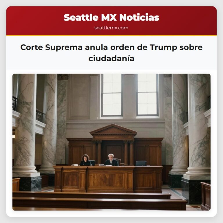 Corte Suprema anula orden de Trump sobre ciudadanía