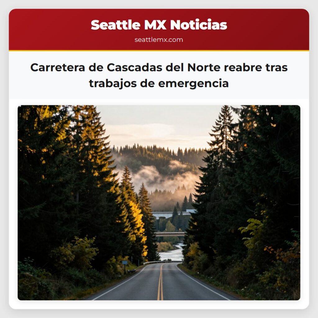 Carretera de Cascadas del Norte reabre tras