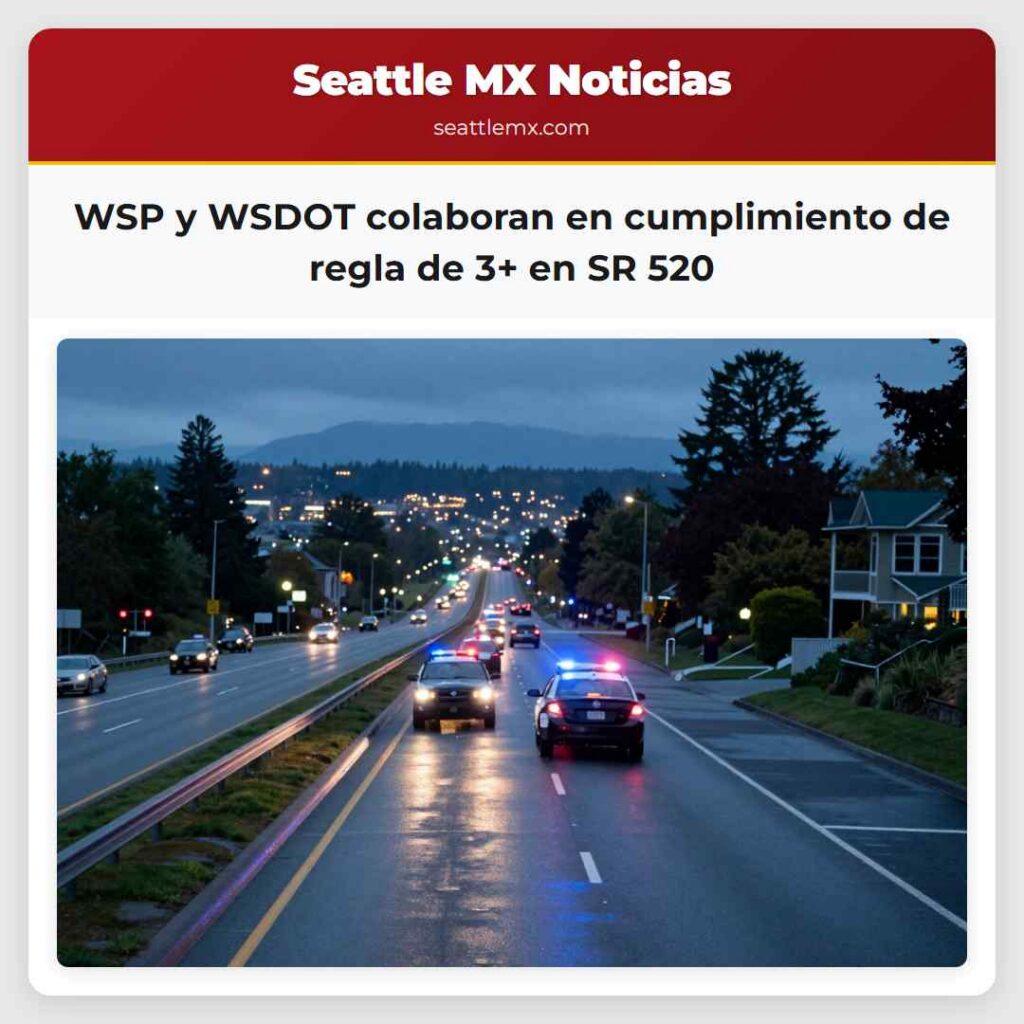 WSP y WSDOT colaboran en cumplimiento de regla de