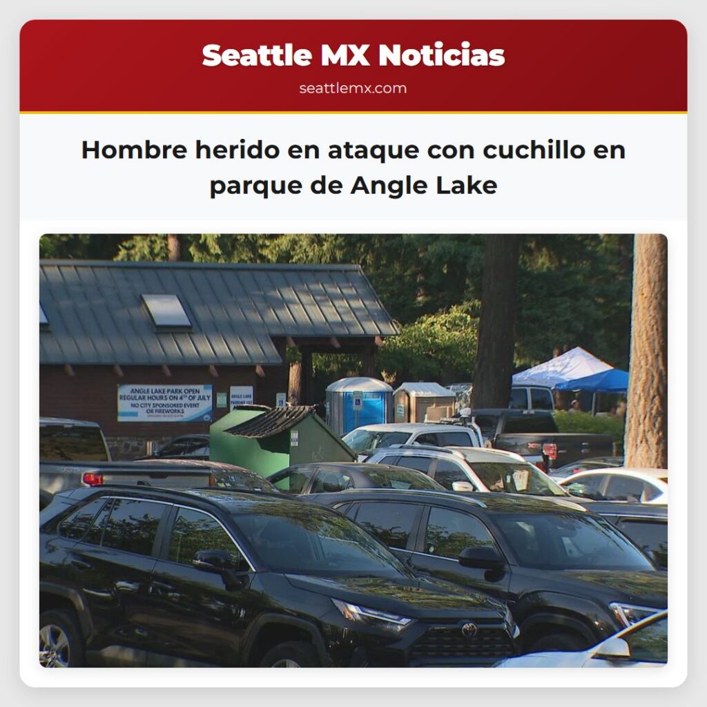 Hombre herido en ataque con cuchillo en parque de