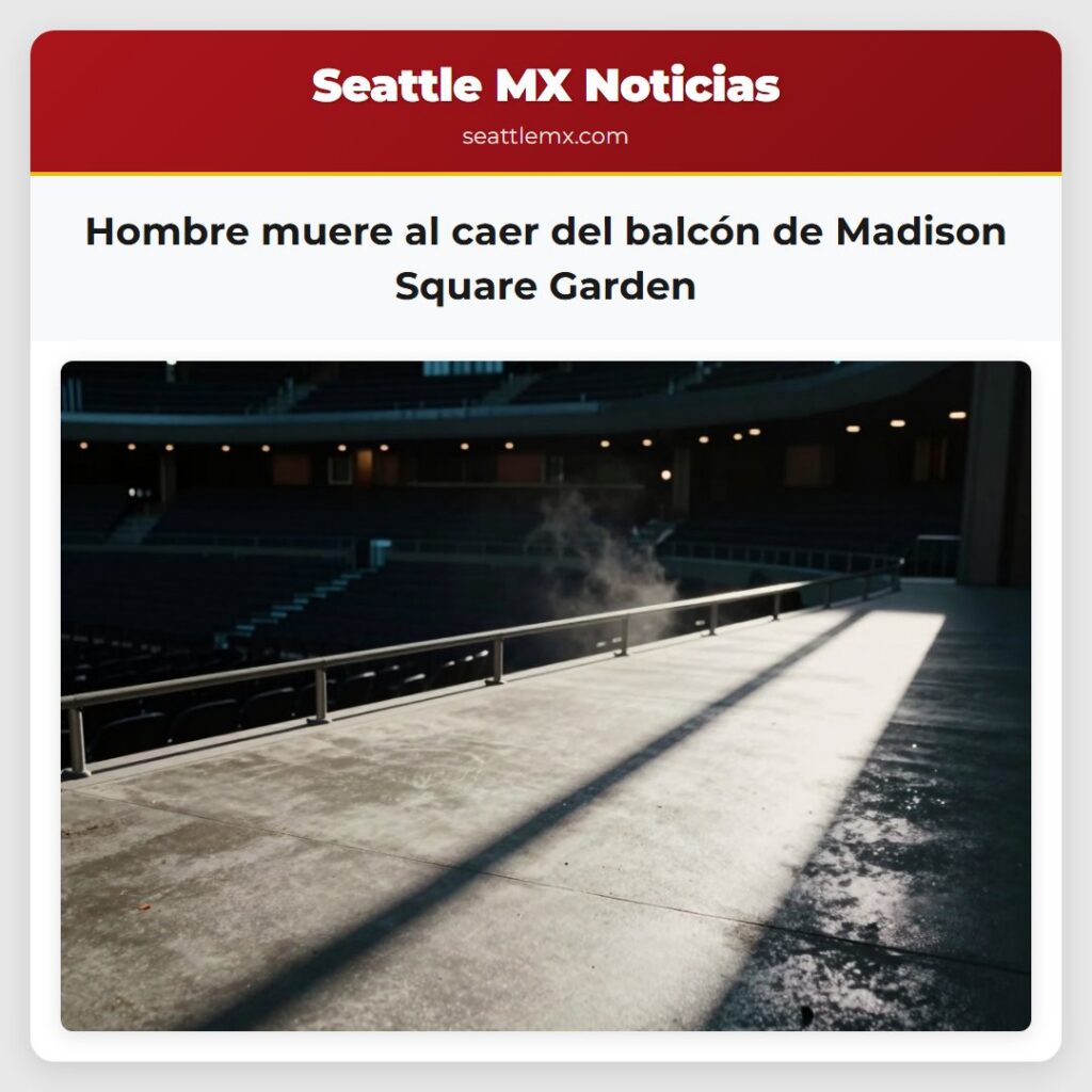 Hombre muere al caer del balcón de Madison Square