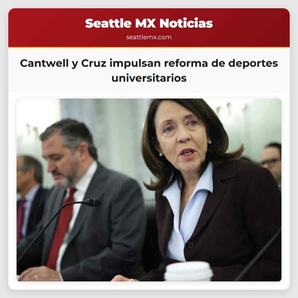 Cantwell y Cruz impulsan reforma de deportes