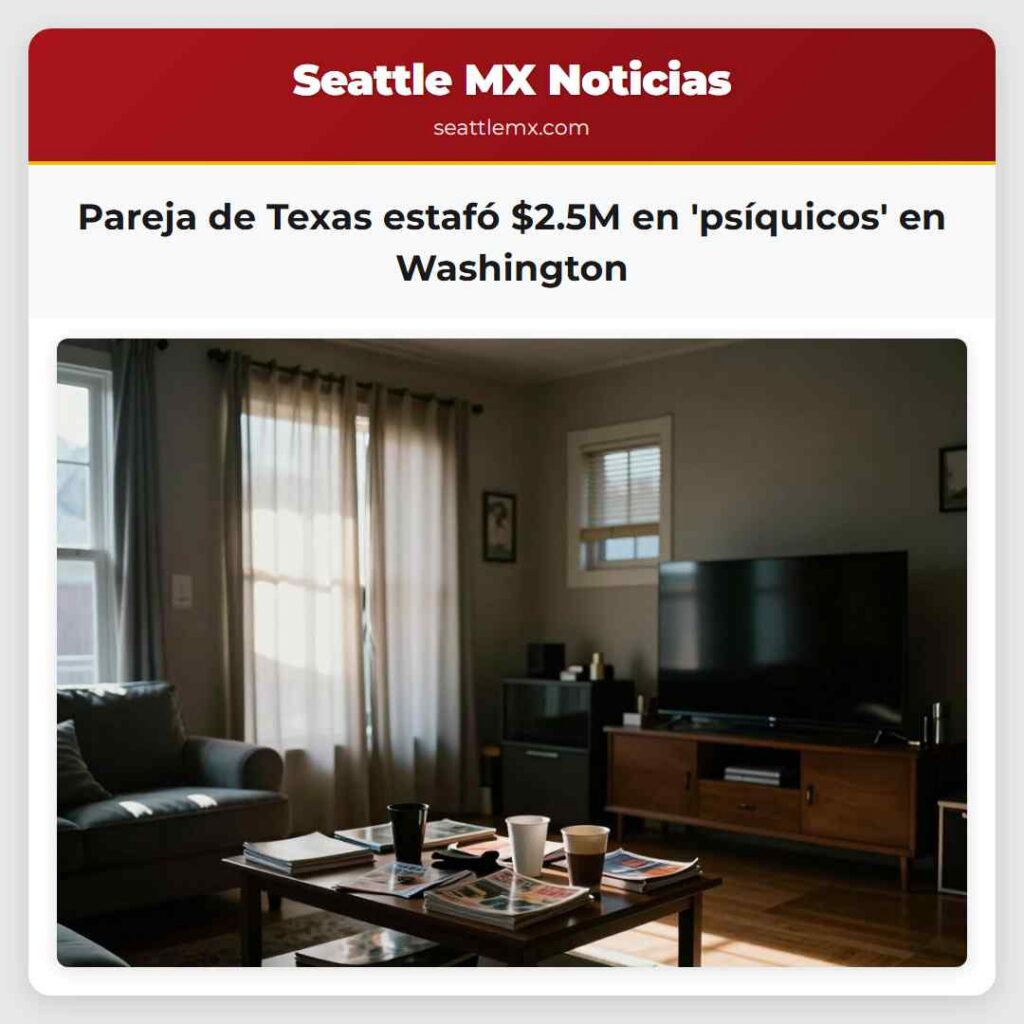 Noticias De Seattle 4 Pareja de Texas estafó $2.5M en 'psíquicos' en