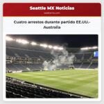 Cuatro arrestos durante partido EE.UU.-Australia