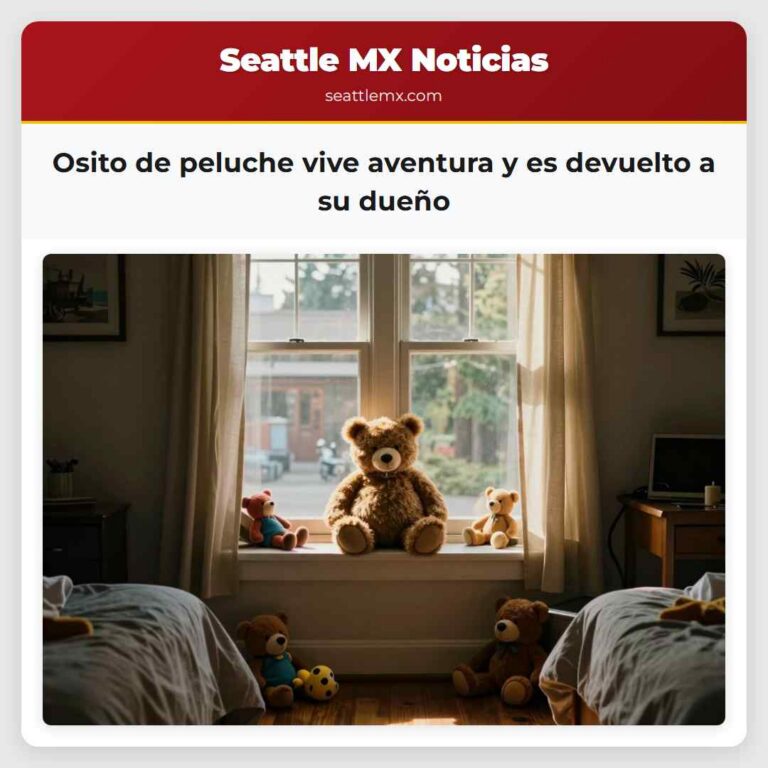 Osito de peluche vive aventura y es devuelto a su dueño