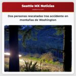 Dos personas rescatadas tras accidente en montañas de Washington