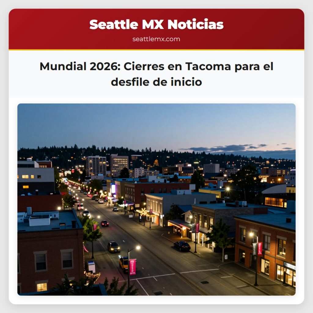 Mundial 2026: Cierres en Tacoma para el desfile