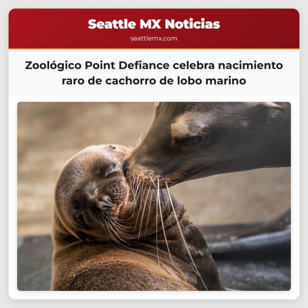 Zoológico Point Defiance celebra nacimiento raro