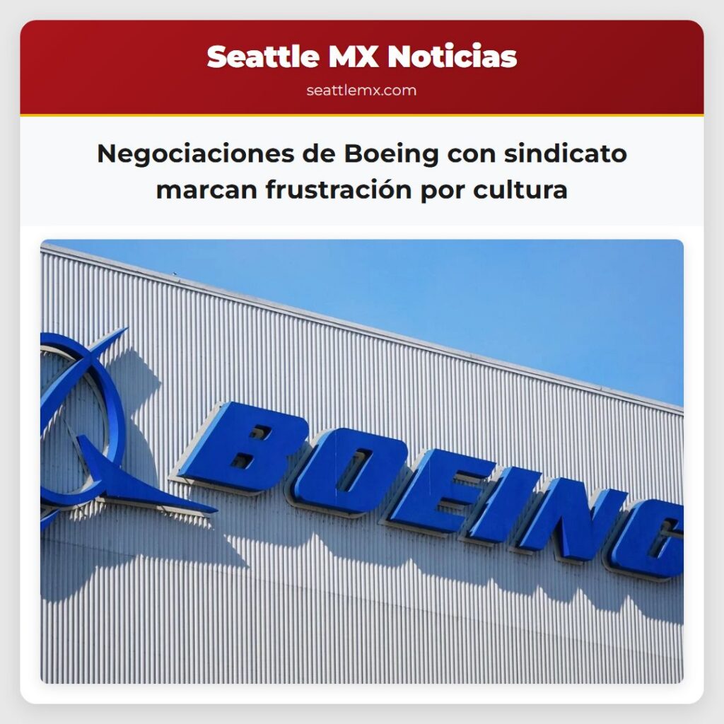 Negociaciones de Boeing con sindicato marcan