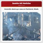 Incendio destruye casa en Parkland Wash.