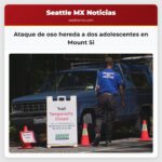 Ataque de oso hereda a dos adolescentes en Mount Si