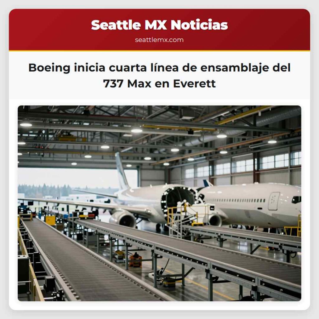 Boeing inicia cuarta línea de ensamblaje del 737