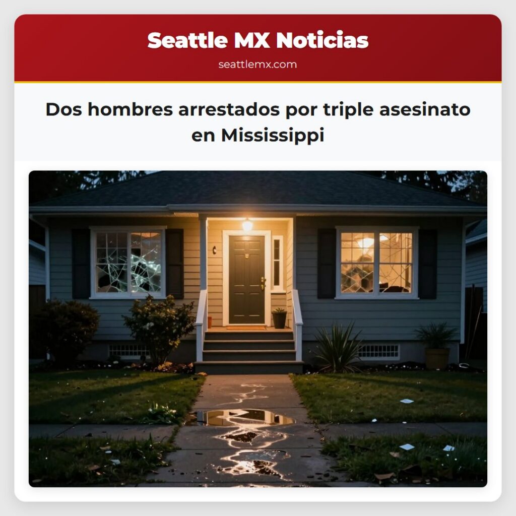 Dos hombres arrestados por triple asesinato en