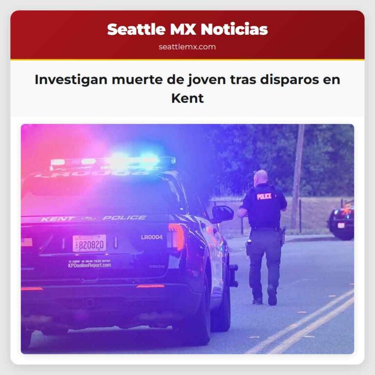 Investigan muerte de joven tras disparos en Kent
