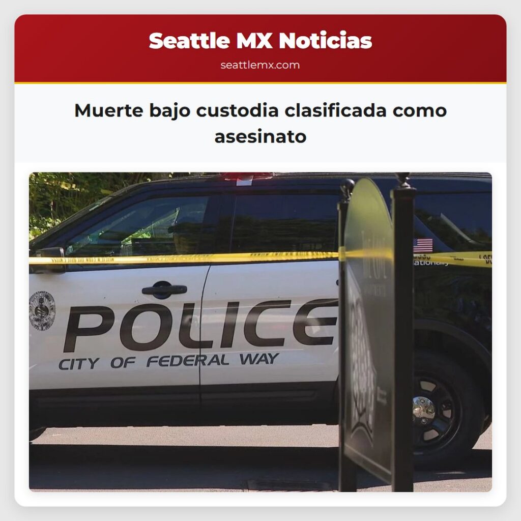 Muerte bajo custodia clasificada como asesinato