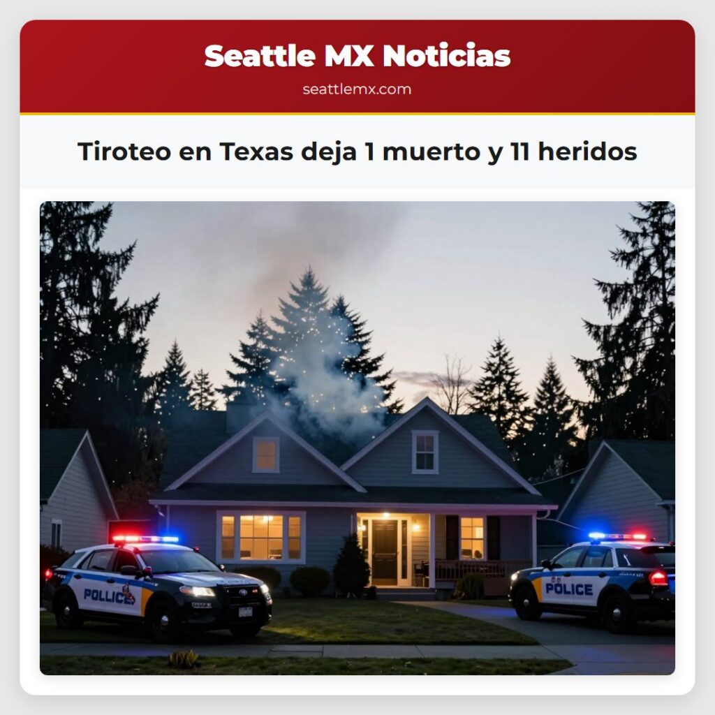 Noticias De Seattle 1 Tiroteo en Texas deja 1 muerto y 11 heridos