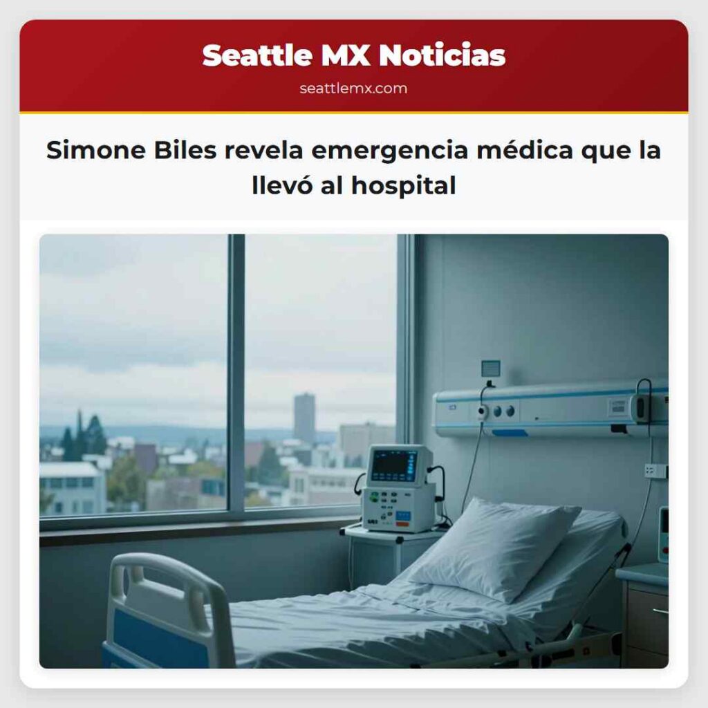 Simone Biles revela emergencia médica que la